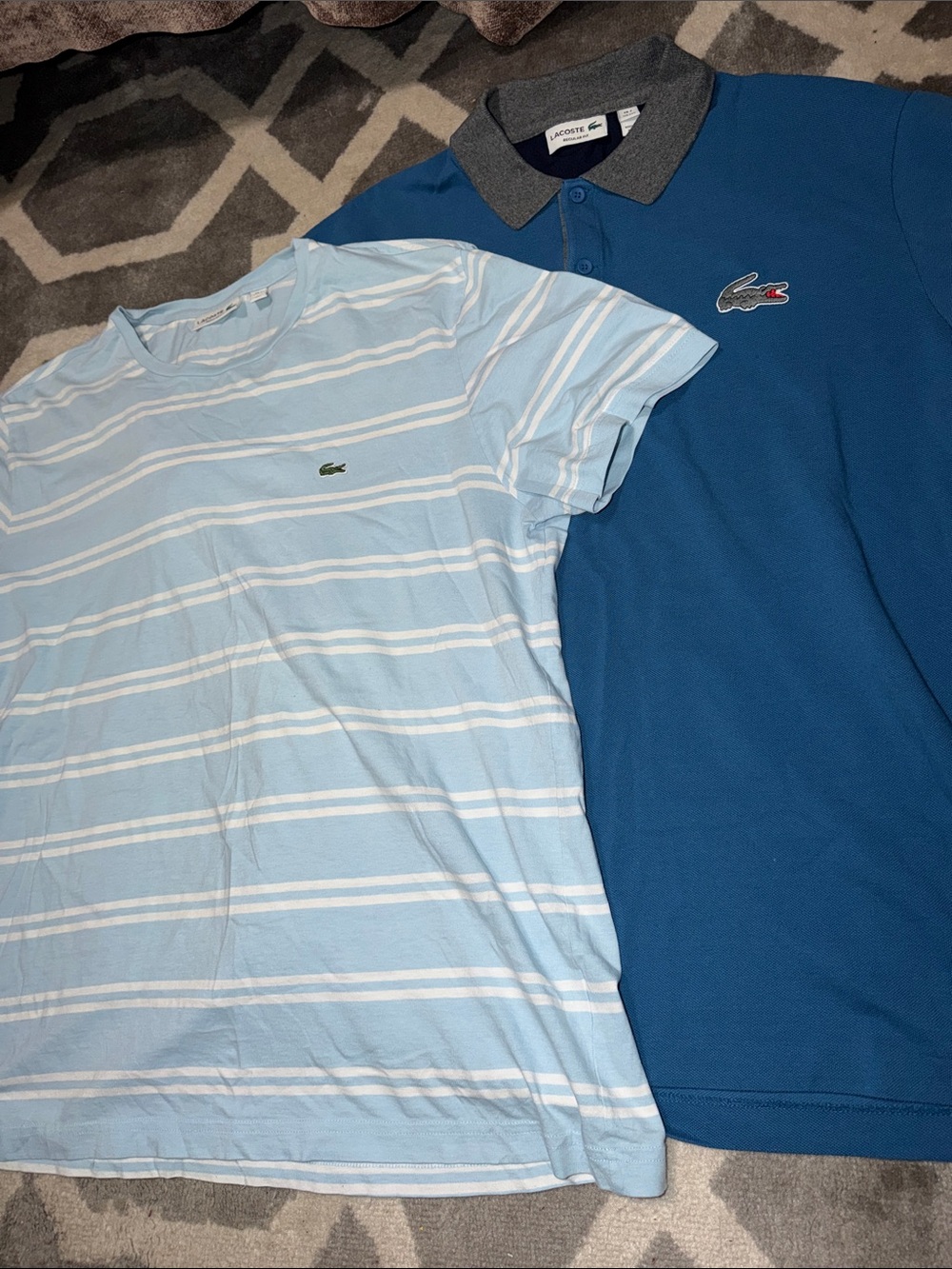 Bundle of two men’s Lacoste shirts sz XXL